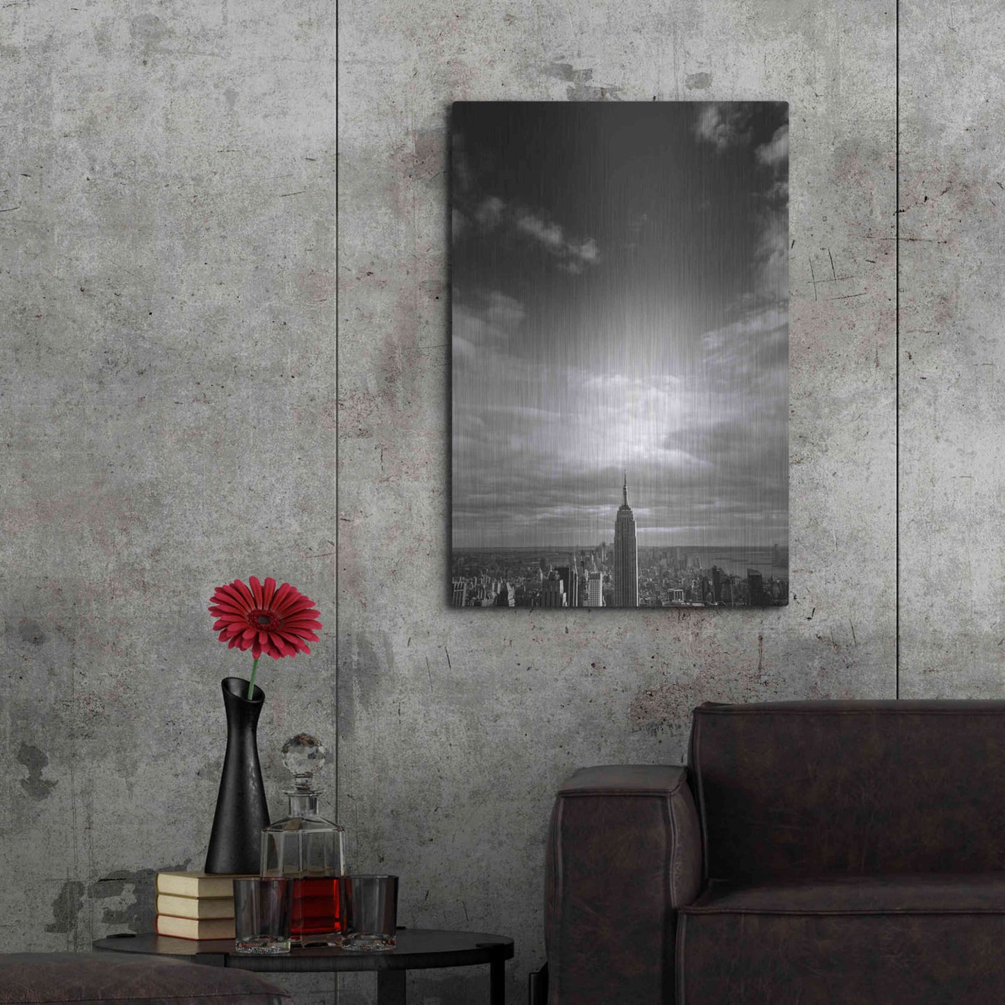 Luxe Metal Art 'NYC Manhattan Sky' by Nina Papiorek, Metal Wall Art,24x36