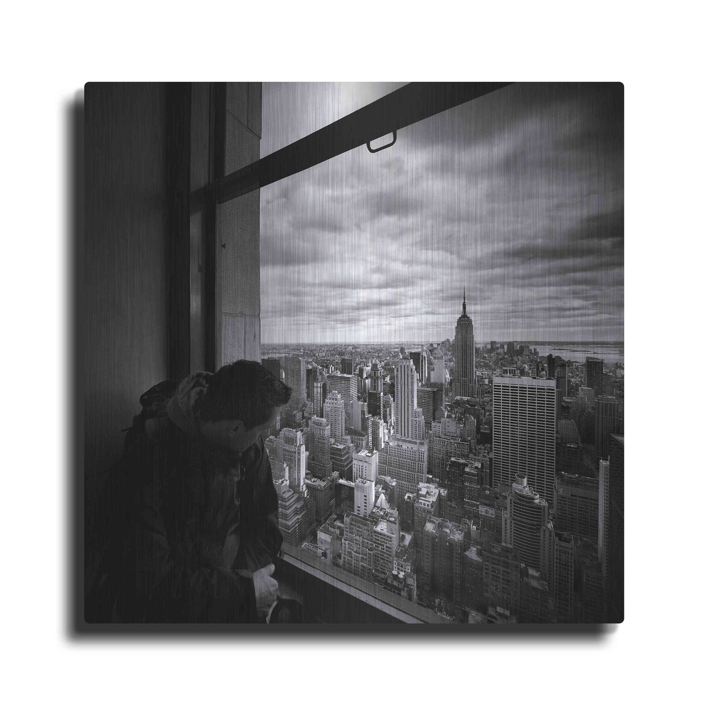 Luxe Metal Art 'NYC Manhattan View' by Nina Papiorek, Metal Wall Art