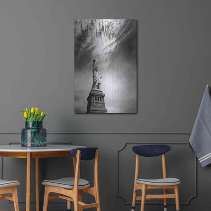 Luxe Metal Art 'NYC Miss Liberty' by Nina Papiorek, Metal Wall Art,24x36