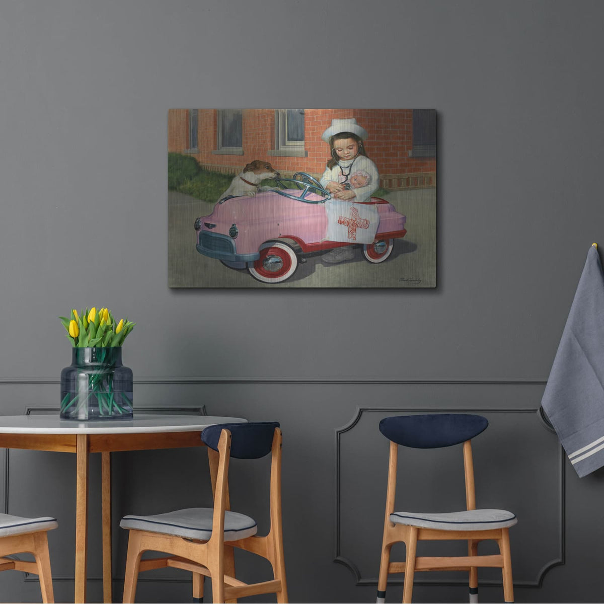'1949 Murray Comet' by David Lindsley – Metal Wall Art, 36x24 room view