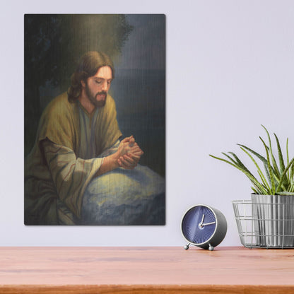 Luxe Metal Art 'The Intercession' by David Lindsley, Metal Wall Art,12x16