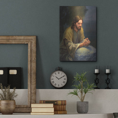 Luxe Metal Art 'The Intercession' by David Lindsley, Metal Wall Art,12x16