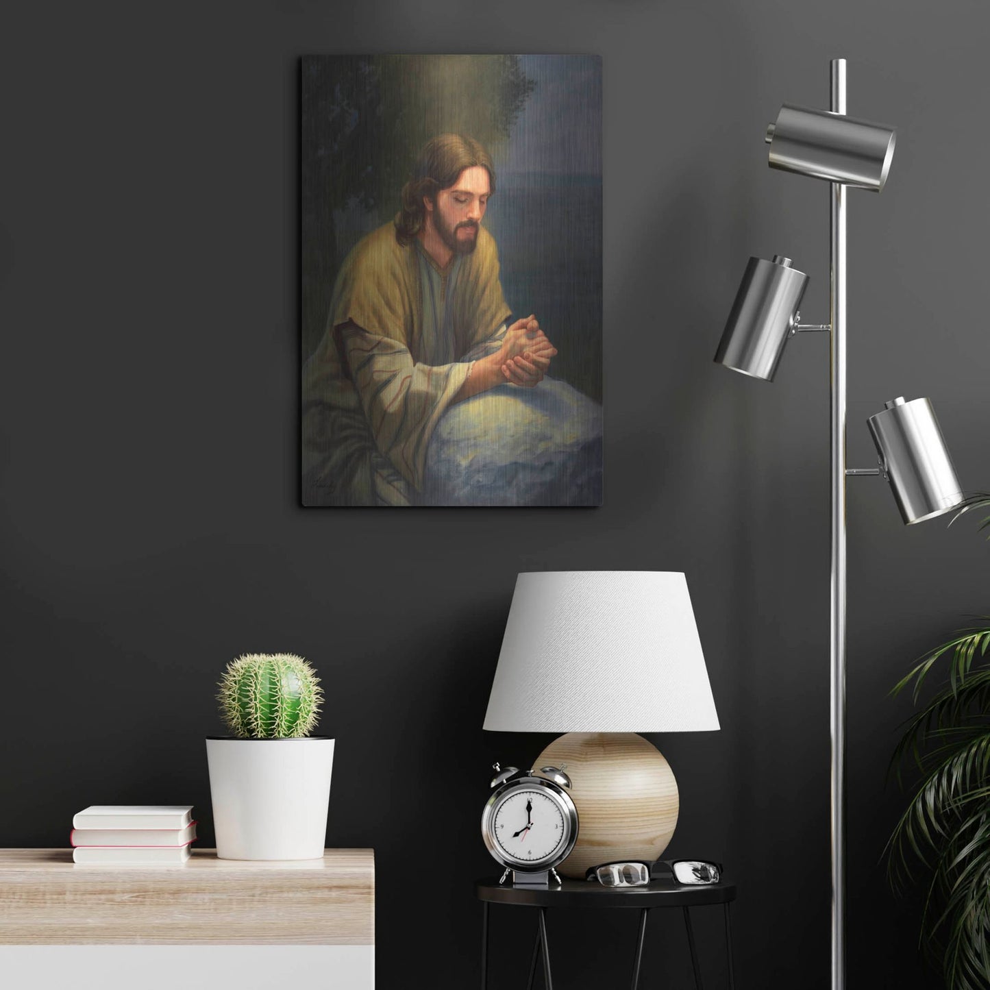 Luxe Metal Art 'The Intercession' by David Lindsley, Metal Wall Art,16x24