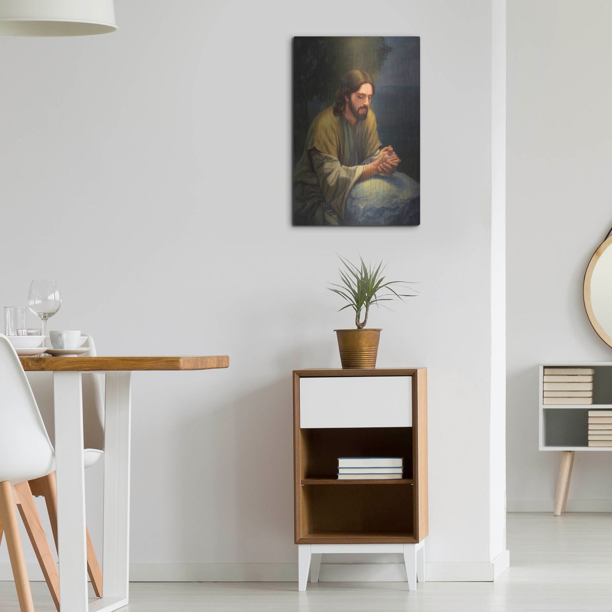 Luxe Metal Art 'The Intercession' by David Lindsley, Metal Wall Art,16x24