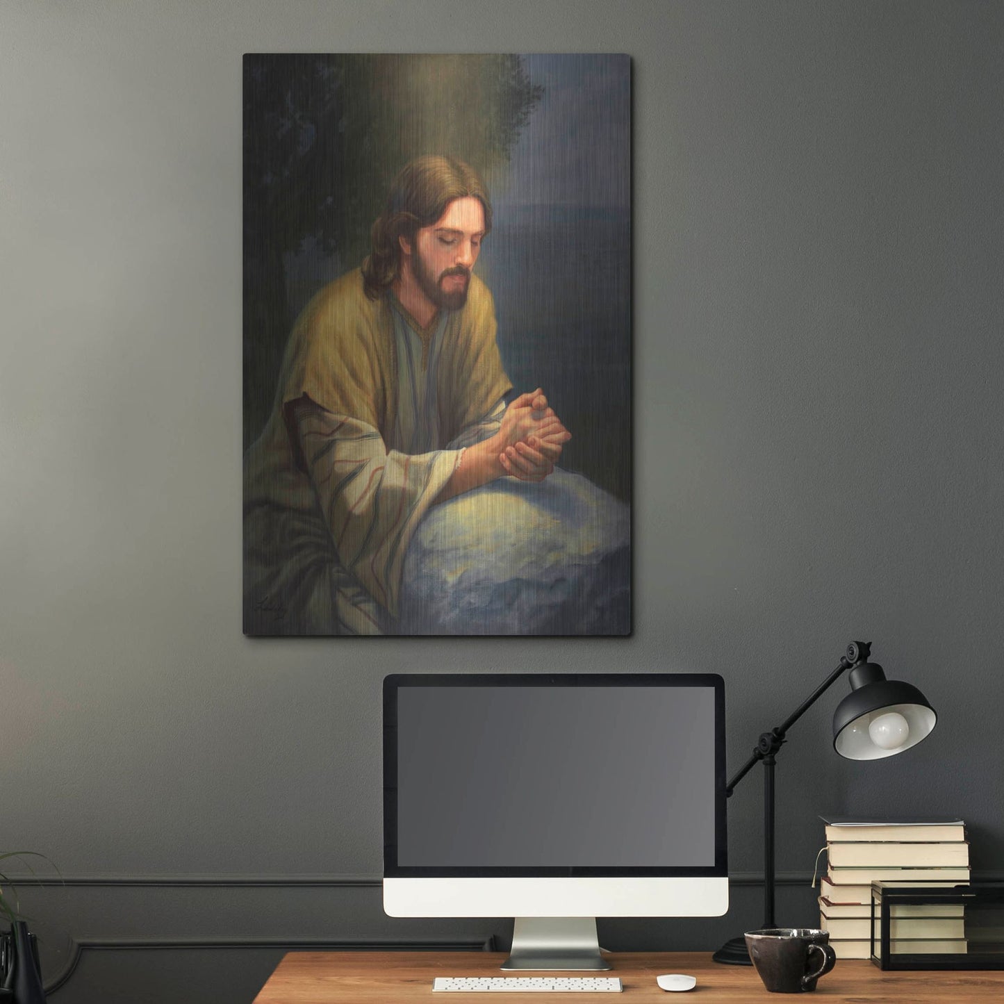 Luxe Metal Art 'The Intercession' by David Lindsley, Metal Wall Art,24x36
