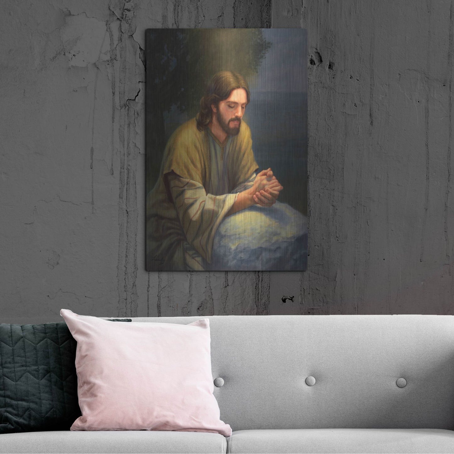 Luxe Metal Art 'The Intercession' by David Lindsley, Metal Wall Art,24x36