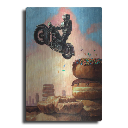 Luxe Metal Art 'Dark Rider Again' by Eric Joyner, Metal Wall Art