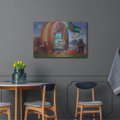 Luxe Metal Art 'Landing Party 7' by Eric Joyner, Metal Wall Art,36x24