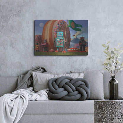 Luxe Metal Art 'Landing Party 7' by Eric Joyner, Metal Wall Art,36x24