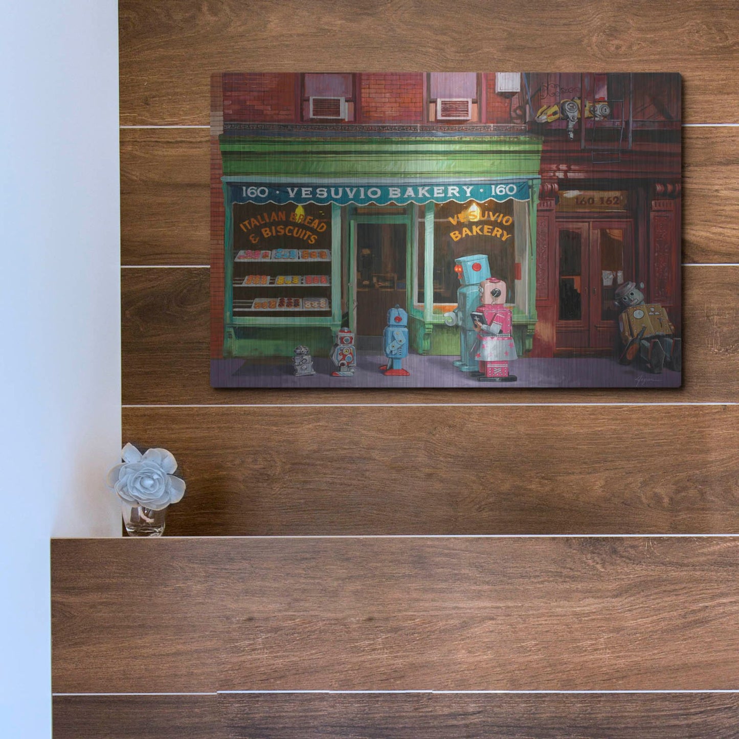 Luxe Metal Art 'Lost And Found' by Eric Joyner, Metal Wall Art,16x12