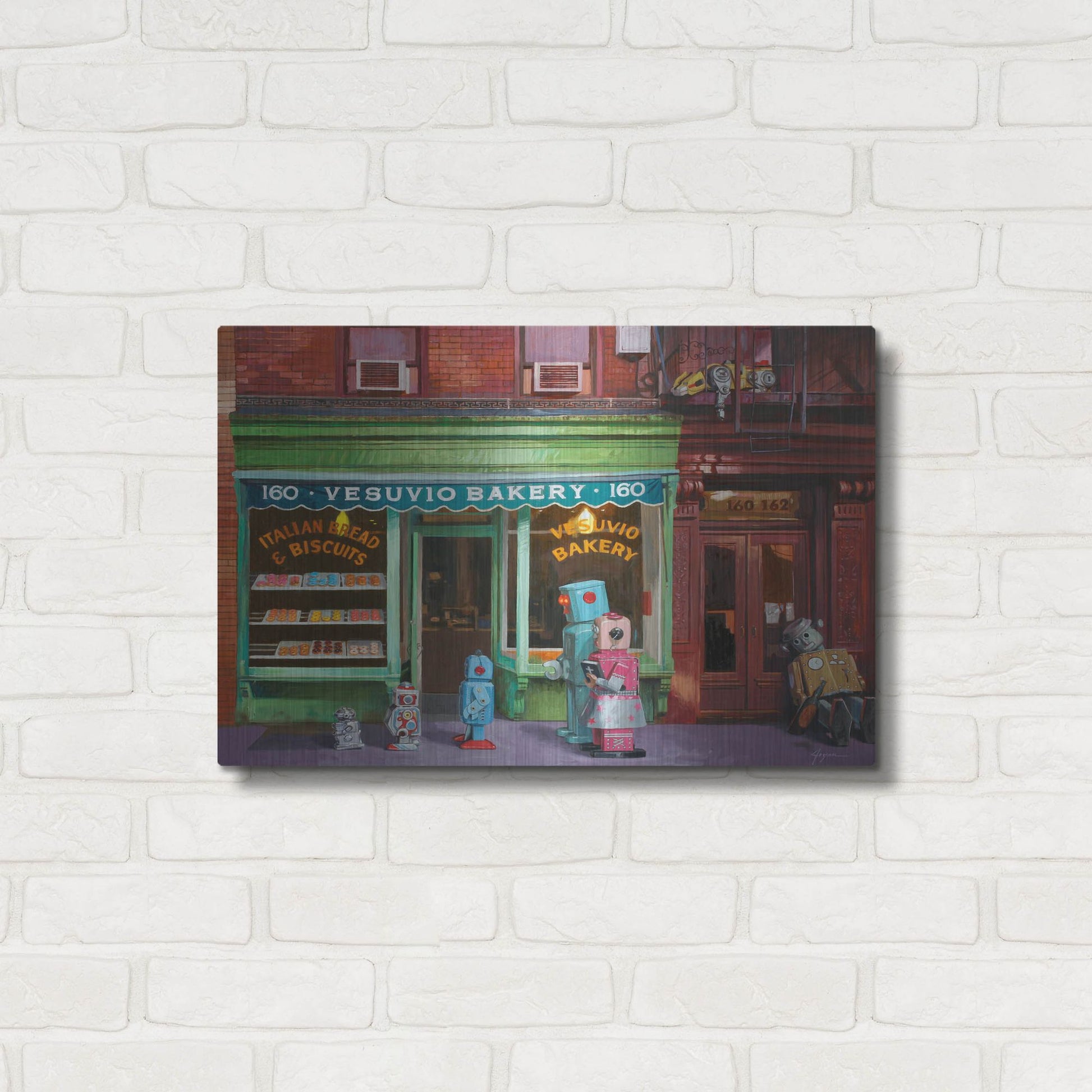 Luxe Metal Art 'Lost And Found' by Eric Joyner, Metal Wall Art,24x16