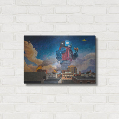 Luxe Metal Art 'Lunchtime' by Eric Joyner, Metal Wall Art,24x16