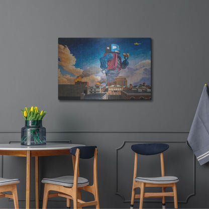 Luxe Metal Art 'Lunchtime' by Eric Joyner, Metal Wall Art,36x24