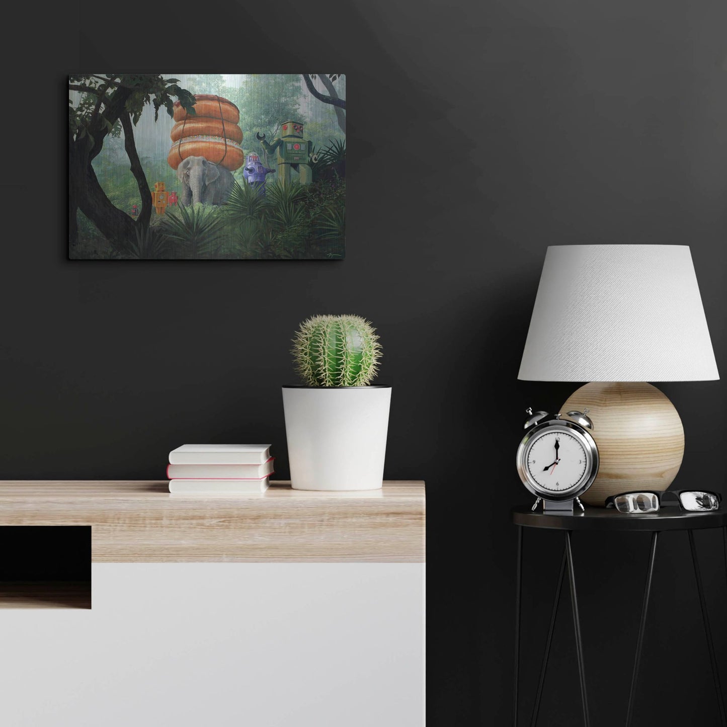 Luxe Metal Art 'On Tiger Mountain' by Eric Joyner, Metal Wall Art,24x16