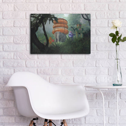 Luxe Metal Art 'On Tiger Mountain' by Eric Joyner, Metal Wall Art,24x16