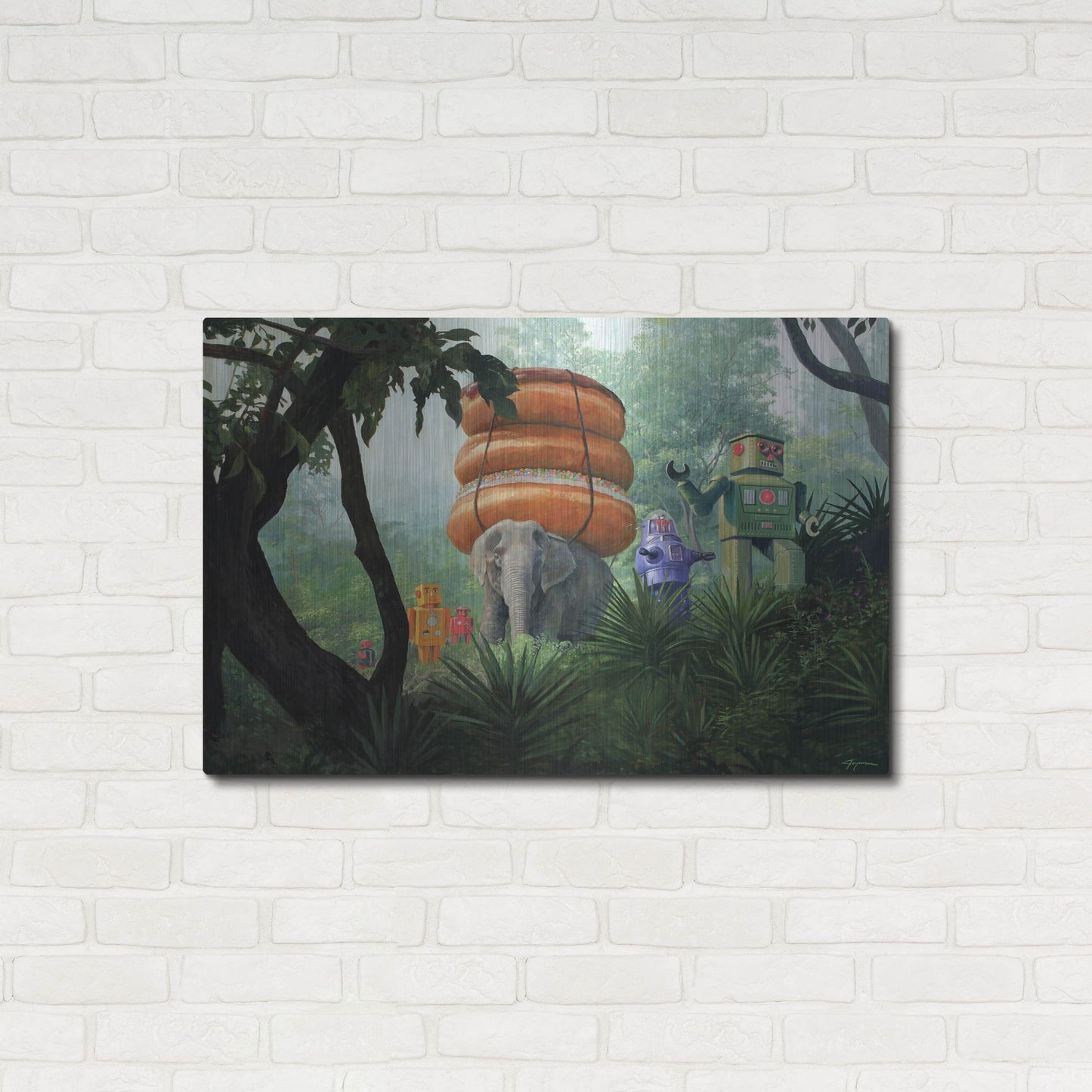 Luxe Metal Art 'On Tiger Mountain' by Eric Joyner, Metal Wall Art,36x24