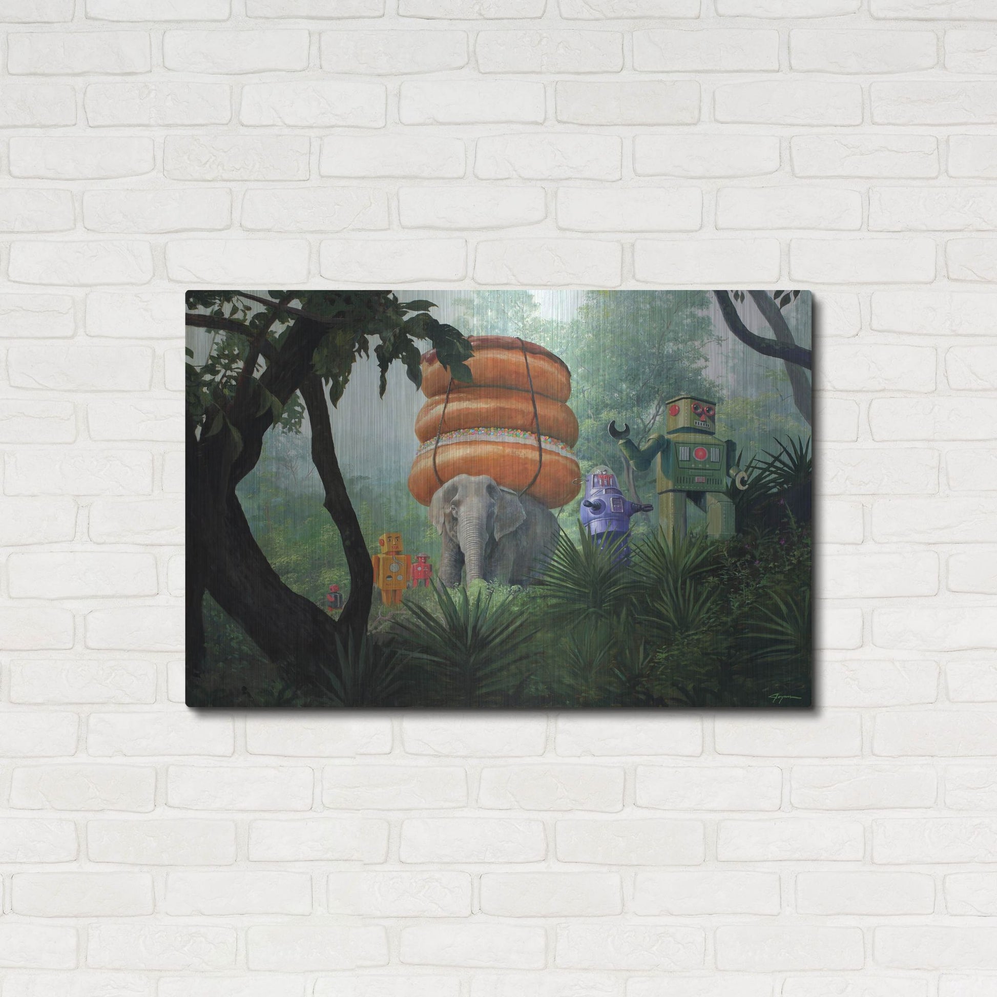 Luxe Metal Art 'On Tiger Mountain' by Eric Joyner, Metal Wall Art,36x24