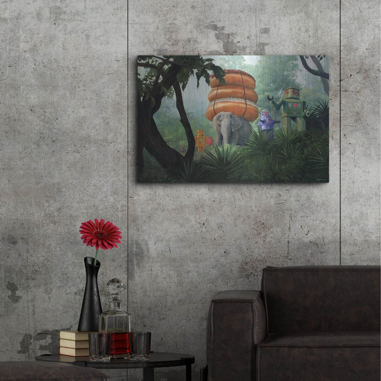 Luxe Metal Art 'On Tiger Mountain' by Eric Joyner, Metal Wall Art,36x24