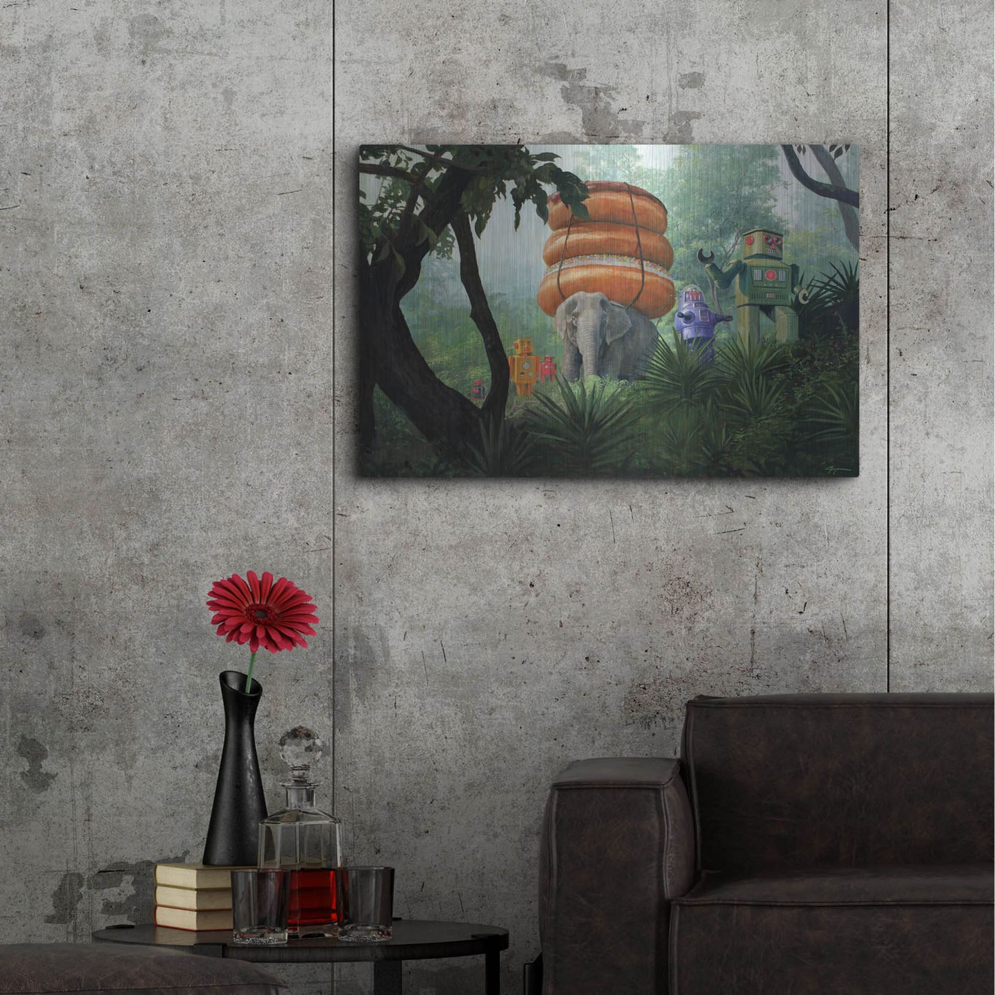 Luxe Metal Art 'On Tiger Mountain' by Eric Joyner, Metal Wall Art,36x24