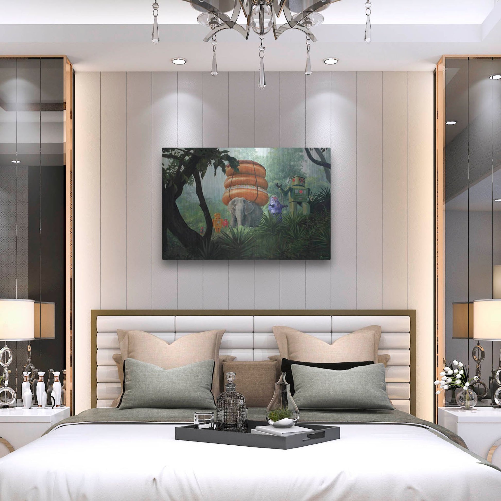 Luxe Metal Art 'On Tiger Mountain' by Eric Joyner, Metal Wall Art,36x24