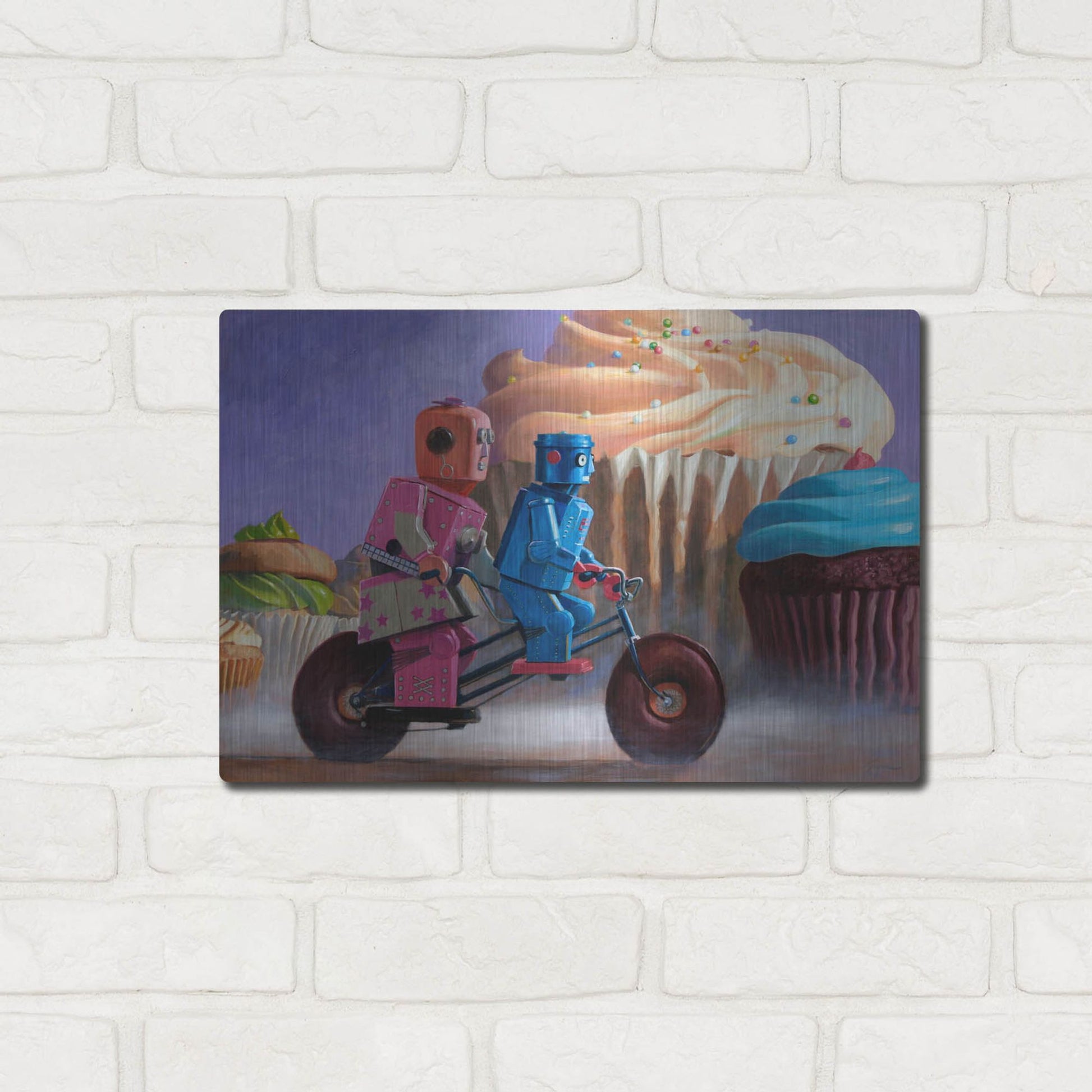 Luxe Metal Art 'Misty Path' by Eric Joyner, Metal Wall Art,16x12