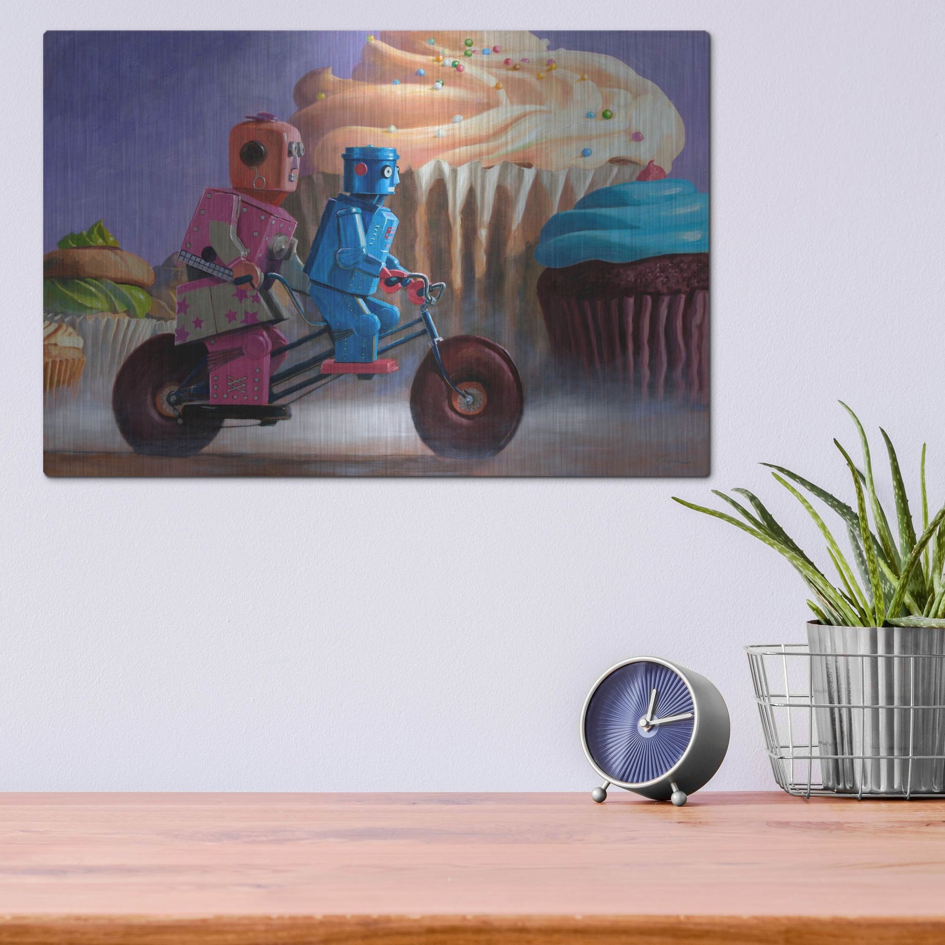 Luxe Metal Art 'Misty Path' by Eric Joyner, Metal Wall Art,16x12