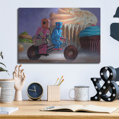 Luxe Metal Art 'Misty Path' by Eric Joyner, Metal Wall Art,16x12