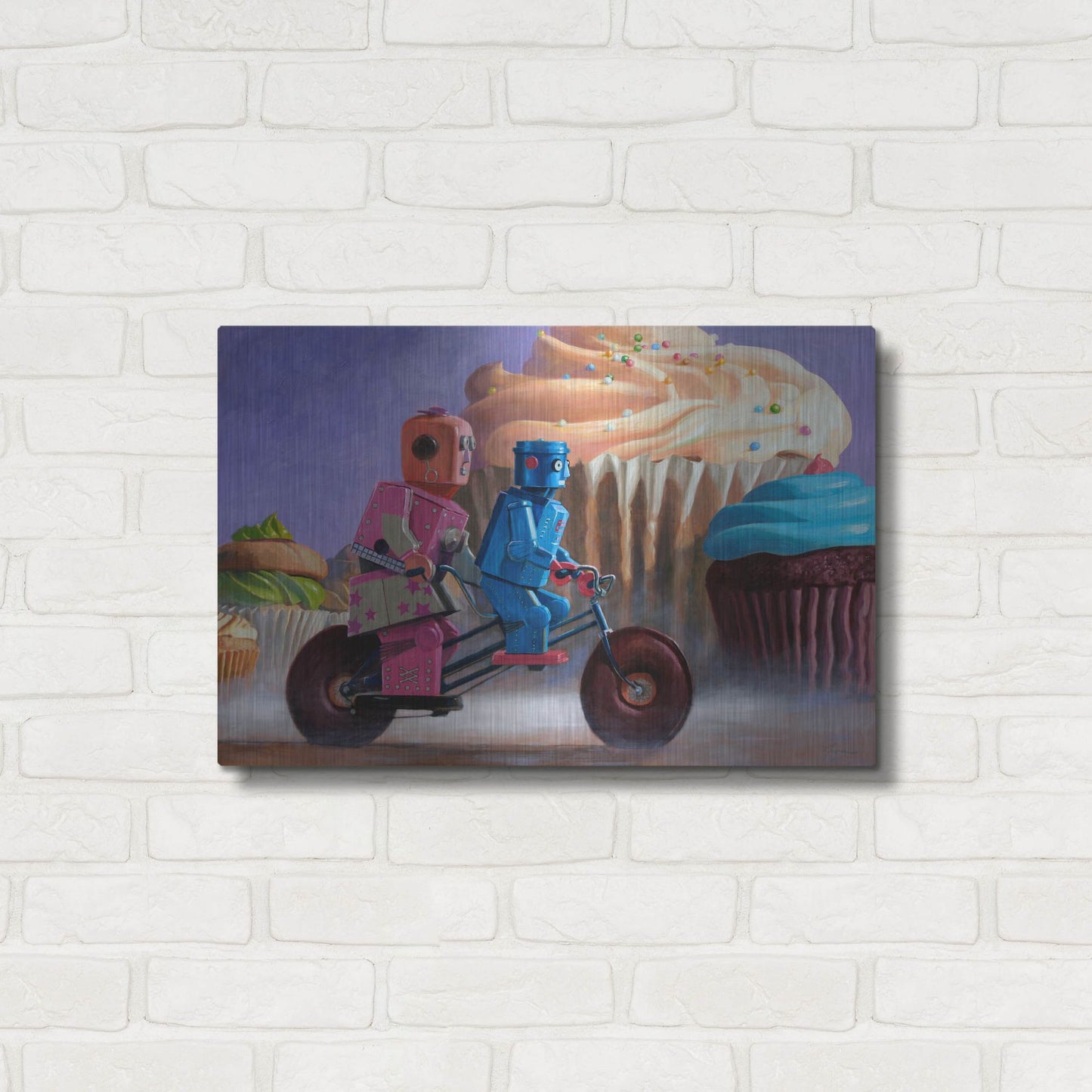 Luxe Metal Art 'Misty Path' by Eric Joyner, Metal Wall Art,24x16