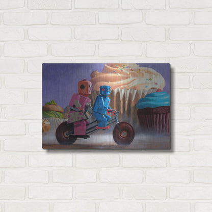 Luxe Metal Art 'Misty Path' by Eric Joyner, Metal Wall Art,24x16