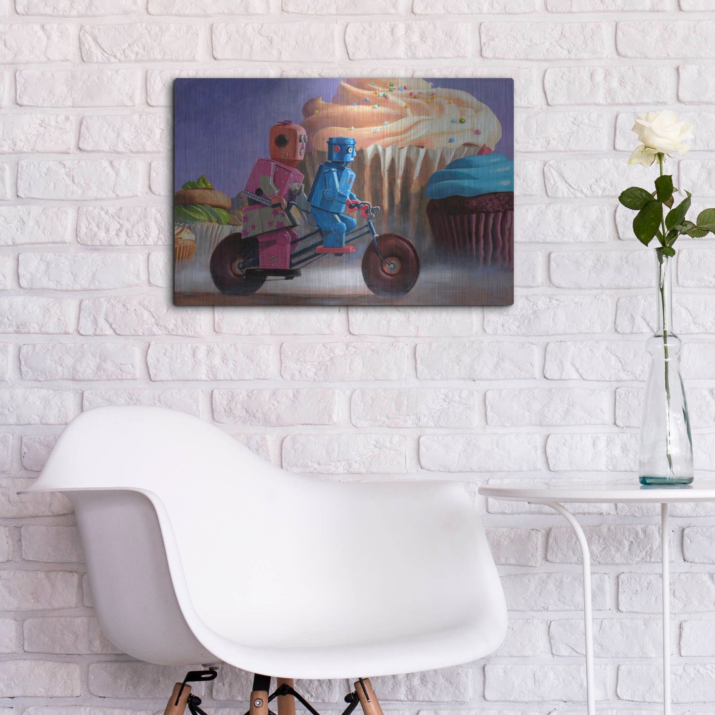 Luxe Metal Art 'Misty Path' by Eric Joyner, Metal Wall Art,24x16