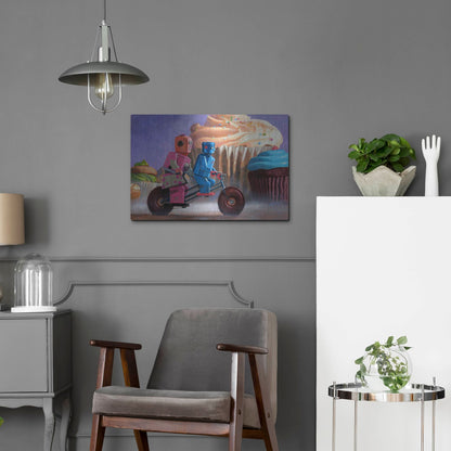 Luxe Metal Art 'Misty Path' by Eric Joyner, Metal Wall Art,24x16