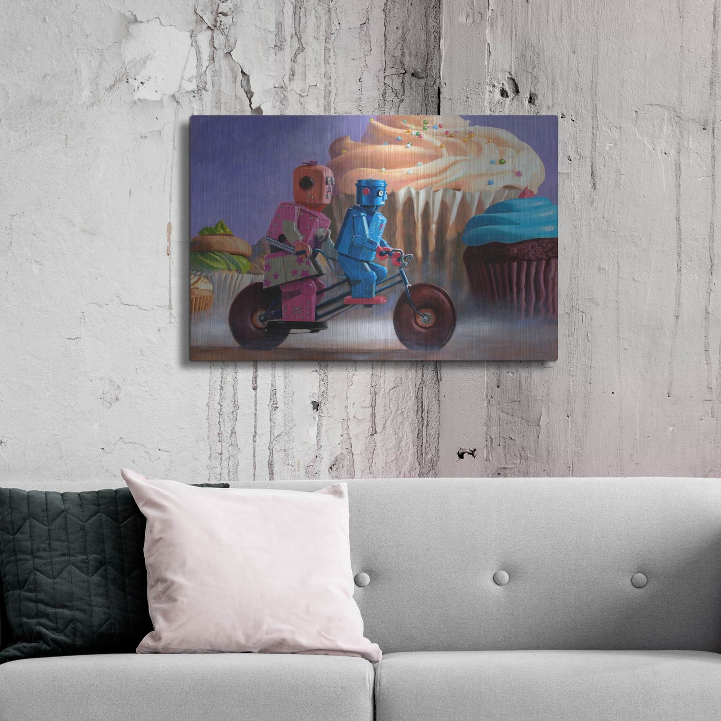 Luxe Metal Art 'Misty Path' by Eric Joyner, Metal Wall Art,36x24