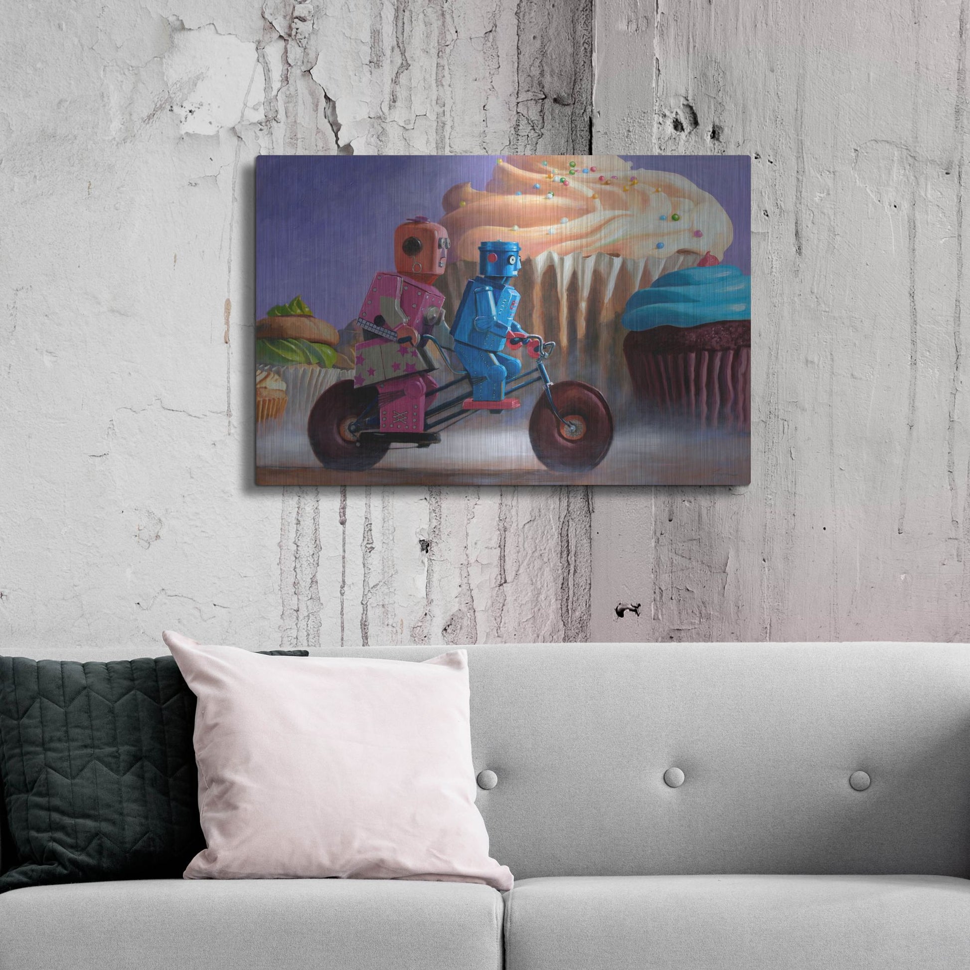 Luxe Metal Art 'Misty Path' by Eric Joyner, Metal Wall Art,36x24