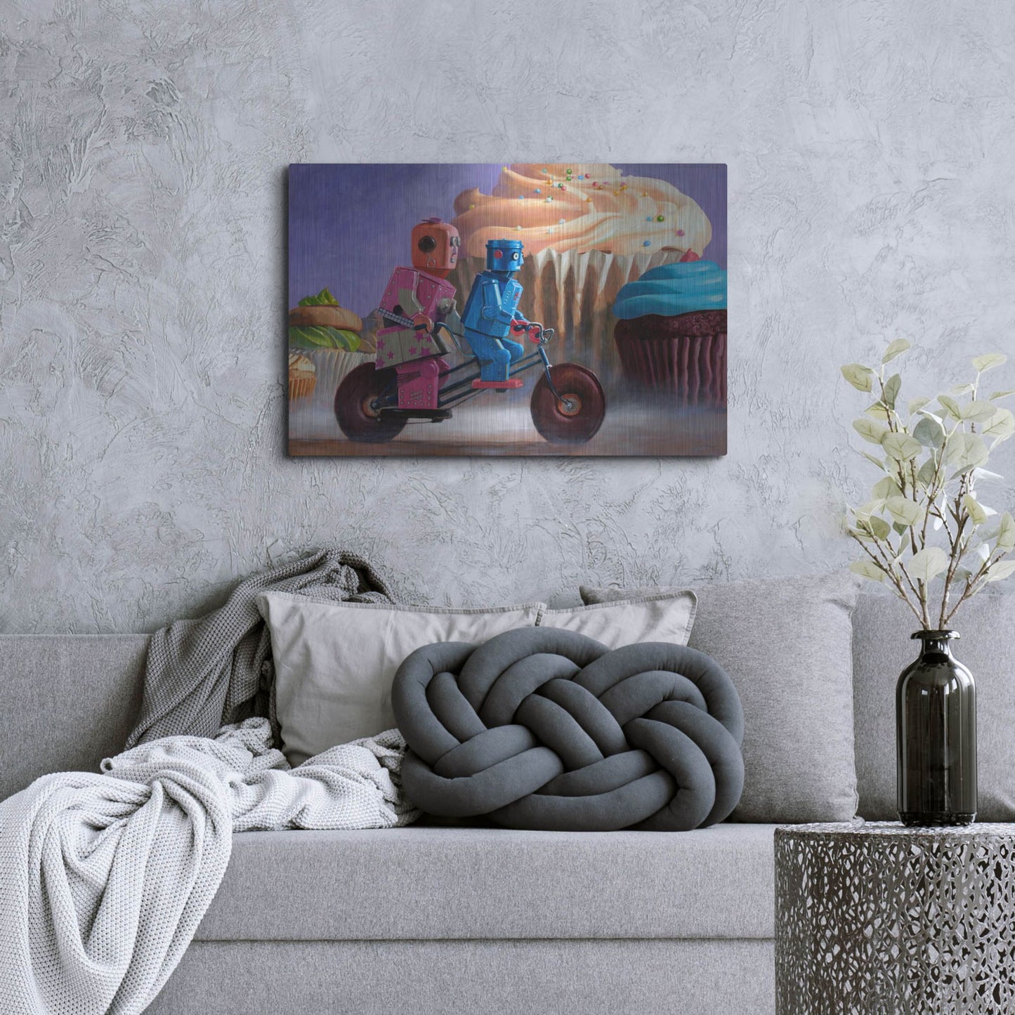 Luxe Metal Art 'Misty Path' by Eric Joyner, Metal Wall Art,36x24