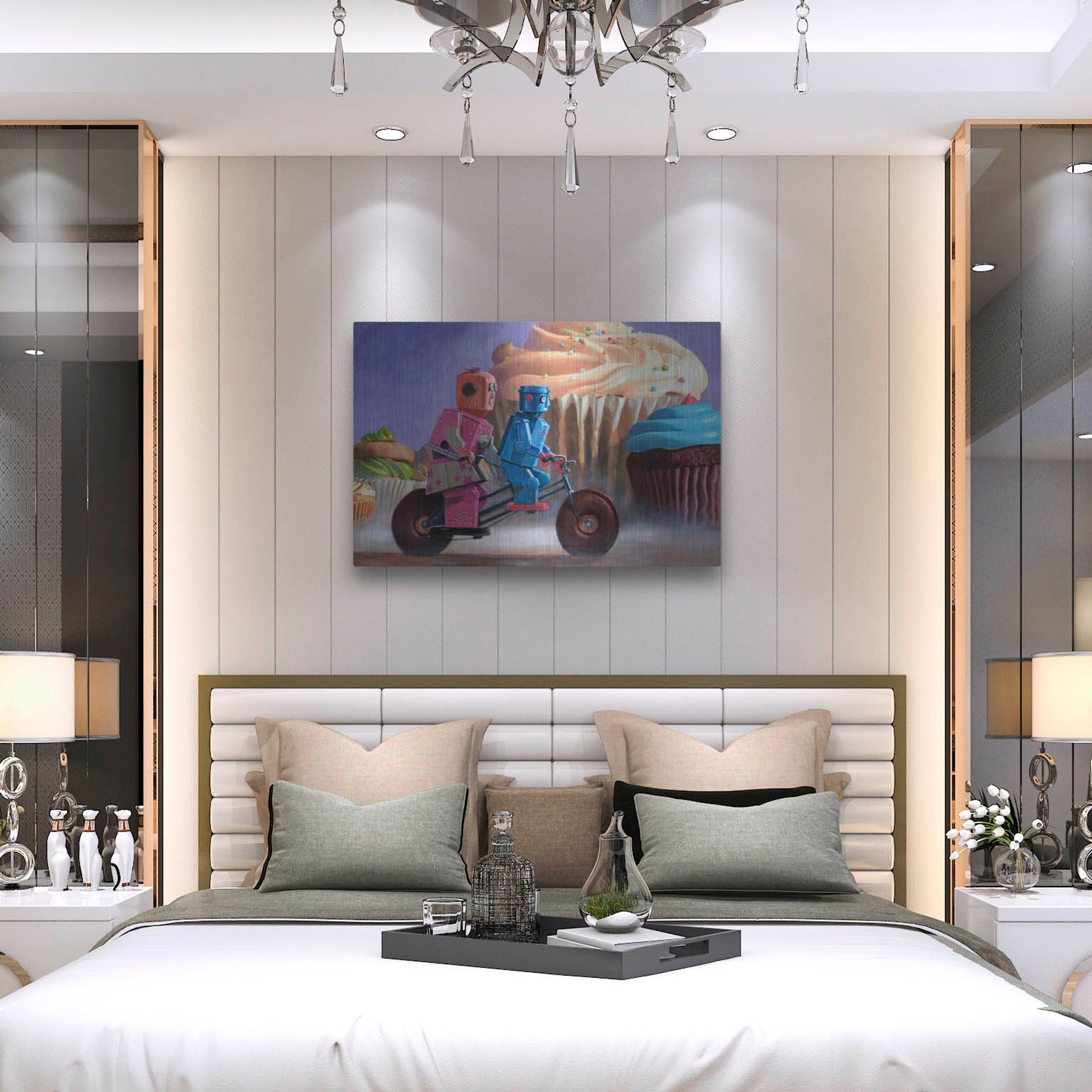 Luxe Metal Art 'Misty Path' by Eric Joyner, Metal Wall Art,36x24