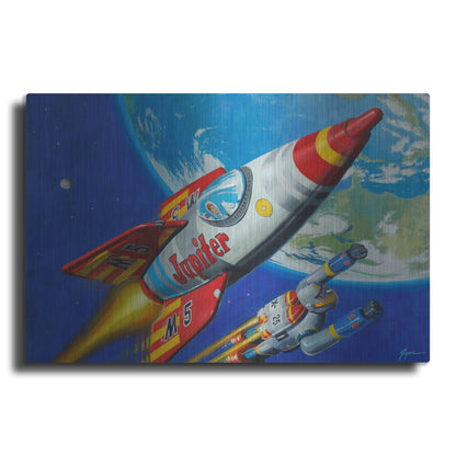 Luxe Metal Art 'Space Patrol 2' by Eric Joyner, Metal Wall Art