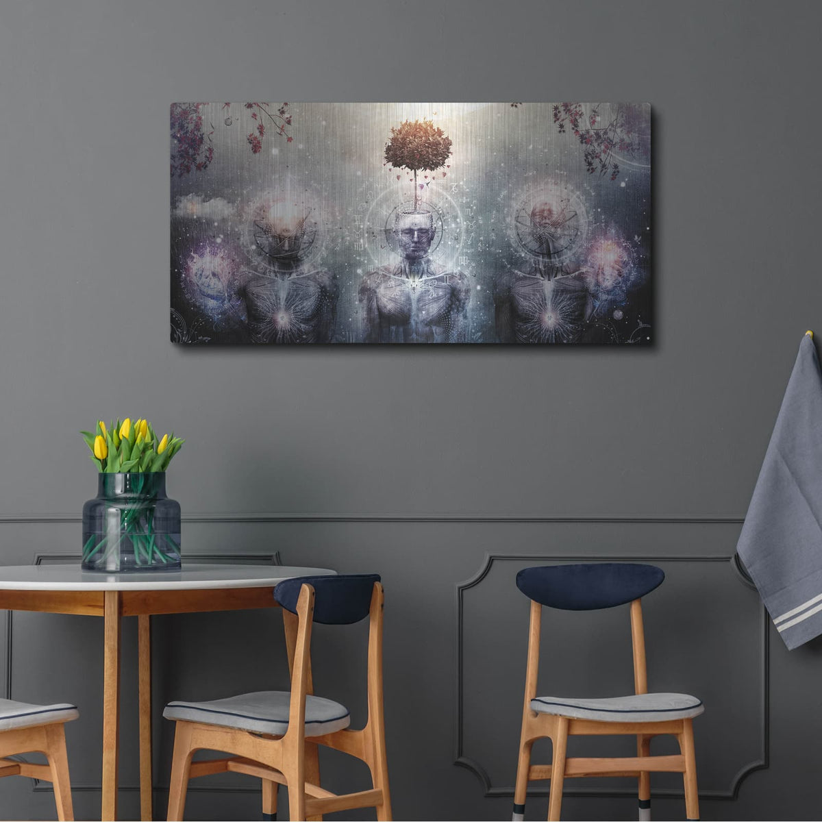 'Hope For The Sound Awakening' by Cameron Gray – Metal Wall Art, 48x24 room view