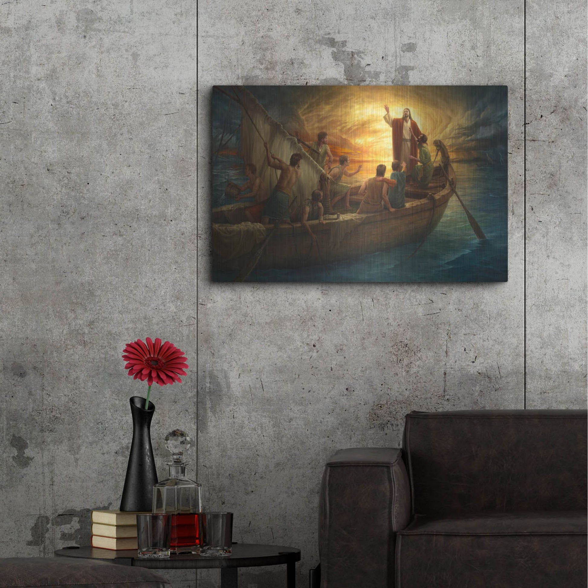 Luxe Metal Art 'From Fear to Faith' by Howard Lyon, Metal Wall Art,36x24