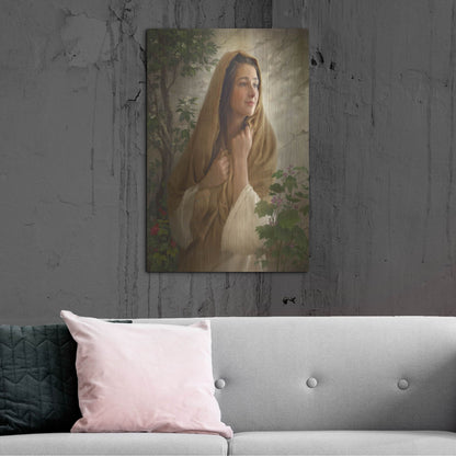 Luxe Metal Art 'Mary Kept All These Things' by Howard Lyon, Metal Wall Art,24x36