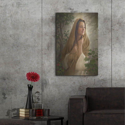 Luxe Metal Art 'Mary Kept All These Things' by Howard Lyon, Metal Wall Art,24x36