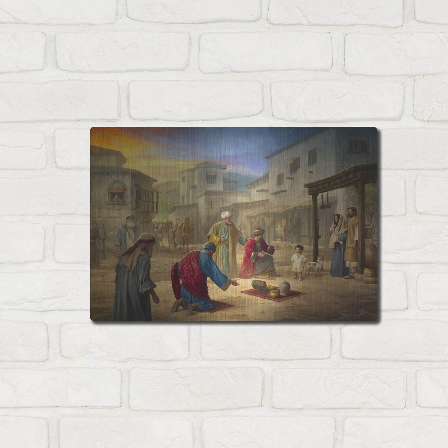 Luxe Metal Art 'King of Kings' by Howard Lyon, Metal Wall Art,16x12