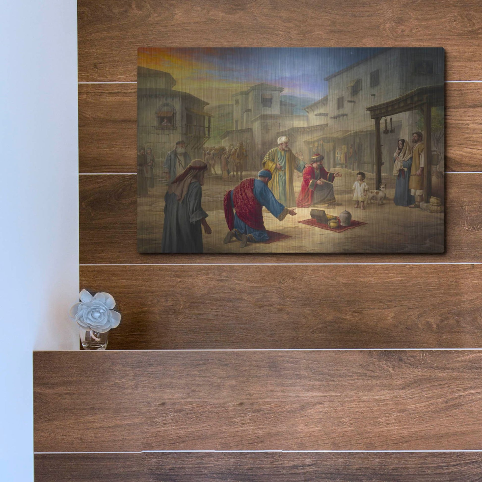 Luxe Metal Art 'King of Kings' by Howard Lyon, Metal Wall Art,16x12