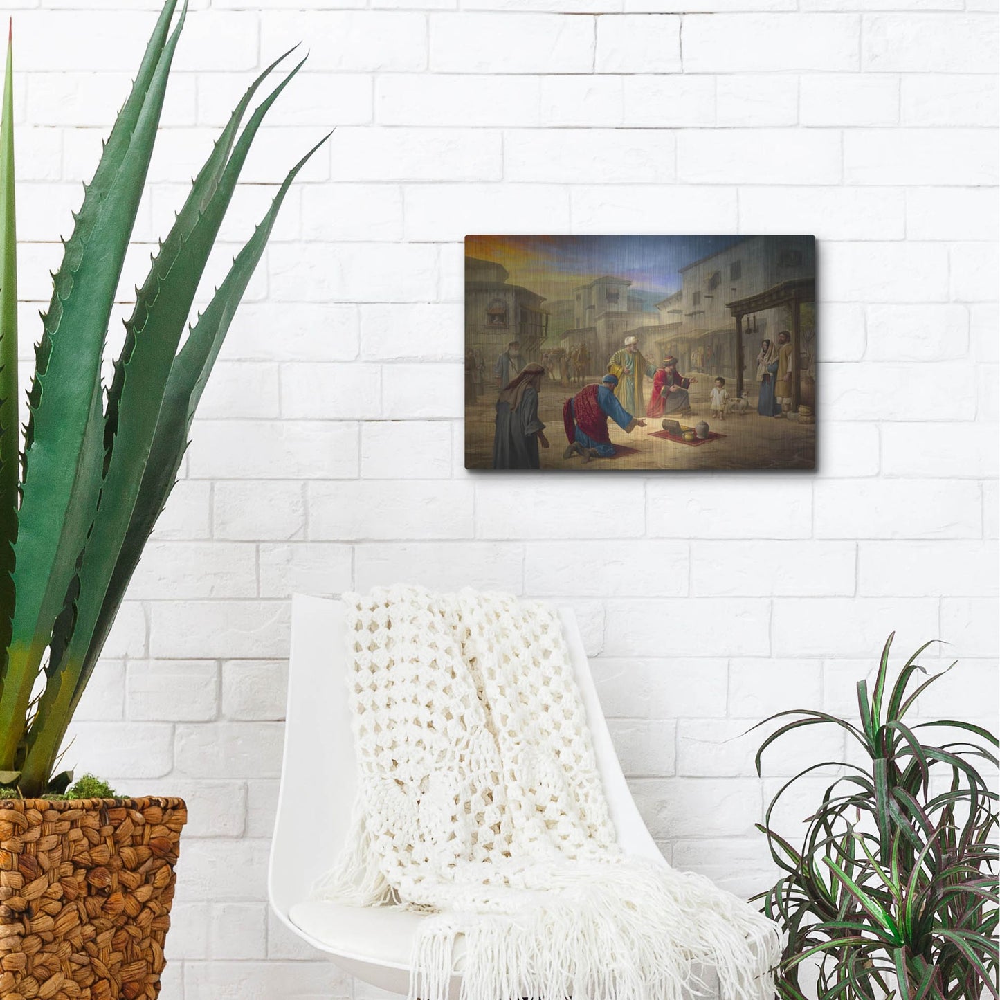 Luxe Metal Art 'King of Kings' by Howard Lyon, Metal Wall Art,16x12