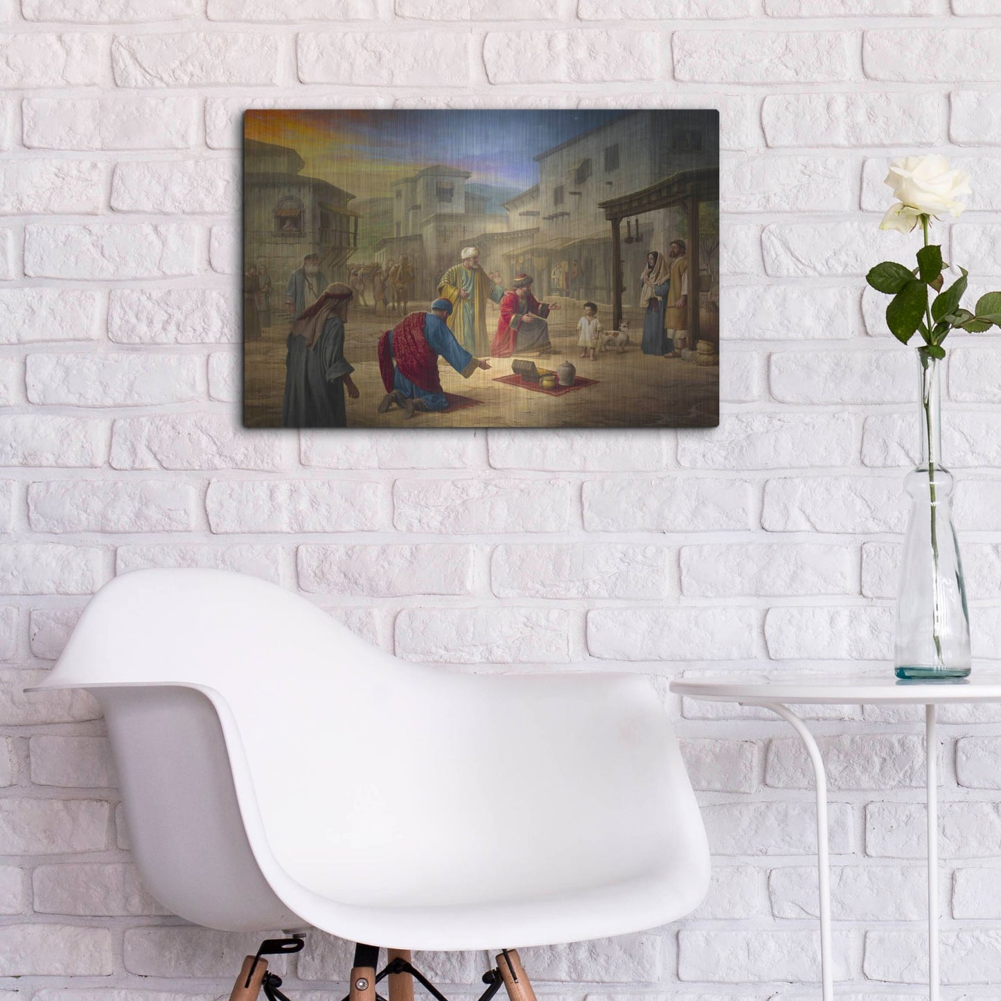 Luxe Metal Art 'King of Kings' by Howard Lyon, Metal Wall Art,24x16