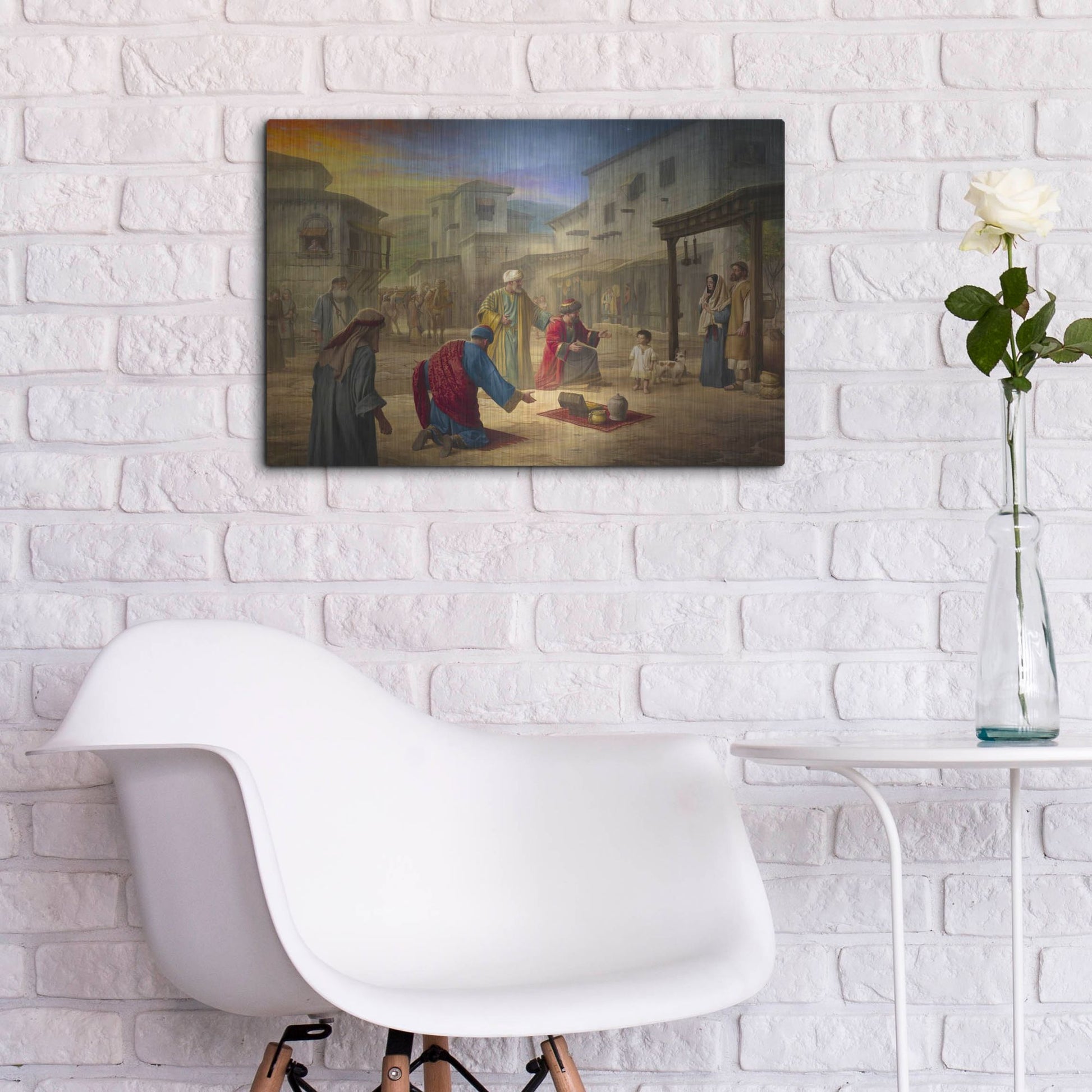 Luxe Metal Art 'King of Kings' by Howard Lyon, Metal Wall Art,24x16