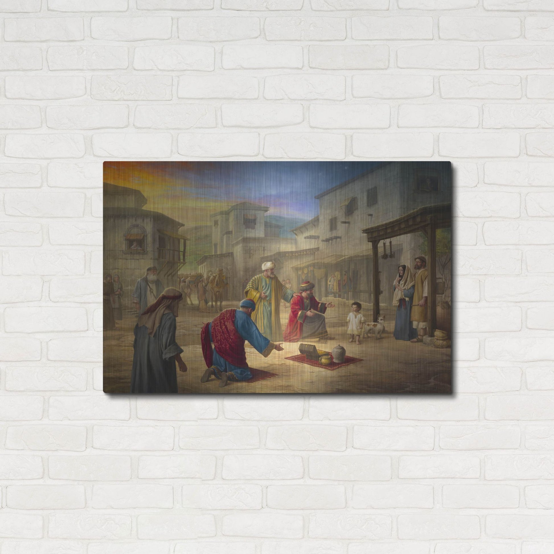 Luxe Metal Art 'King of Kings' by Howard Lyon, Metal Wall Art,36x24