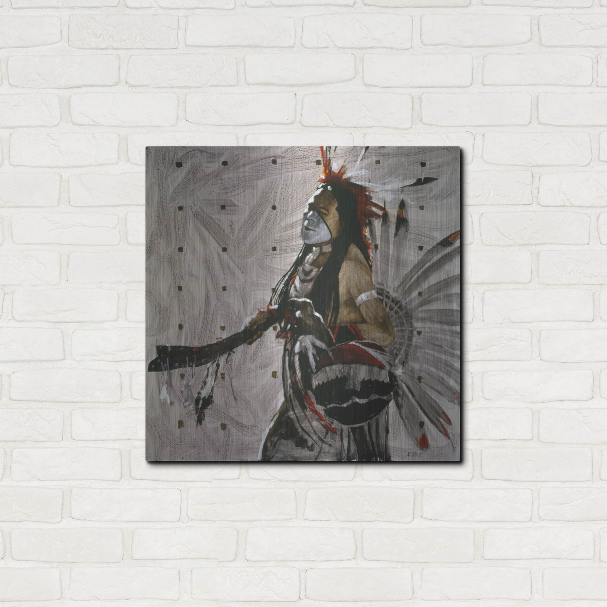 Luxe Metal Art 'Ben Yahola' by J. E. Knauf, Metal Wall Art,24x24