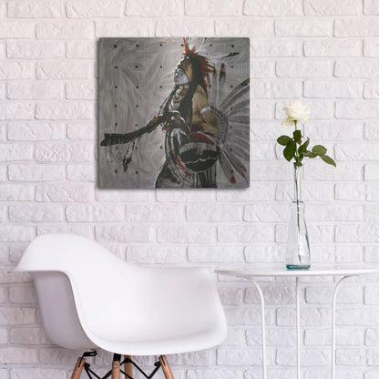 Luxe Metal Art 'Ben Yahola' by J. E. Knauf, Metal Wall Art,24x24