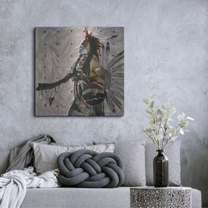 Luxe Metal Art 'Ben Yahola' by J. E. Knauf, Metal Wall Art,36x36