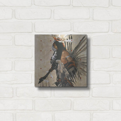 Luxe Metal Art 'Ben Yahola I I I' by J. E. Knauf, Metal Wall Art,12x12